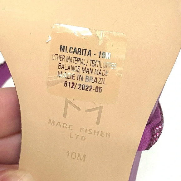 Marc Fisher CARITA ANKLE STRAP HEELED
SANDAL Fuschia 10 - Picture 10 of 11